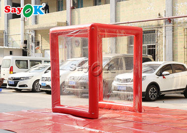 خيمة مقاومة للحريق في الهواء الطلق الأحمر نفخ الطبية 2x2x2.5mH ​​أو حسب الطلب