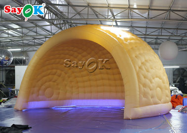 نفخ ساحة خيمة ROHS ملاهي 6M LED نفخ الهواء قبة خيمة