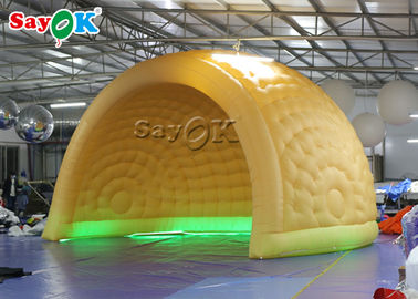نفخ ساحة خيمة ROHS ملاهي 6M LED نفخ الهواء قبة خيمة