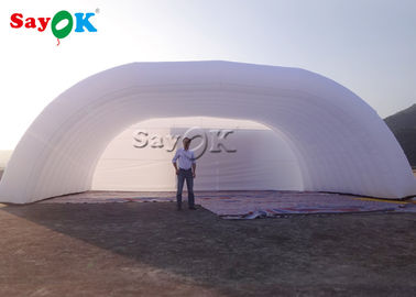 خيمة قابلة للنفخ في الحديقة 12x6x5mH خيمة بيضاء قابلة للنفخ على شكل قبة مناسبة للحفلات