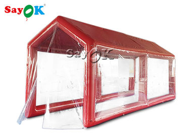 خيمة نفخ الهواء الأحمر PVC ماء قابل للنفخ قناة تطهير الإسعافات الأولية الطبية
