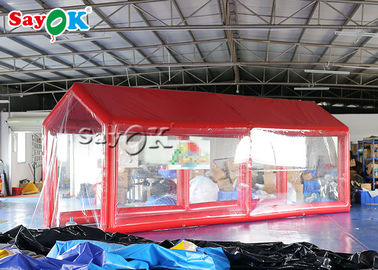 خيمة نفخ الهواء الأحمر PVC ماء قابل للنفخ قناة تطهير الإسعافات الأولية الطبية