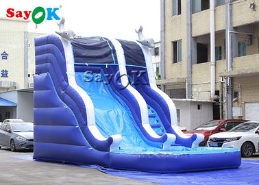 سباحة قابلة للنفخ المنزلق 7x4x5mH للطفل في الهواء الطلق المنزلق المضغوط للتسلق للمياه للترفيه