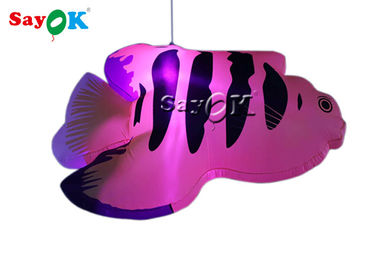 مرحلة معلقة الديكور 2 متر أسماك استوائية قابلة للنفخ مع أضواء LED