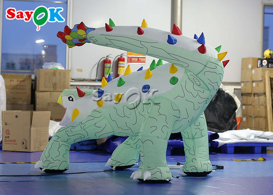 1.8x1.2mH نفخ نموذج الرسوم المتحركة Ankylosaurus للإعلان