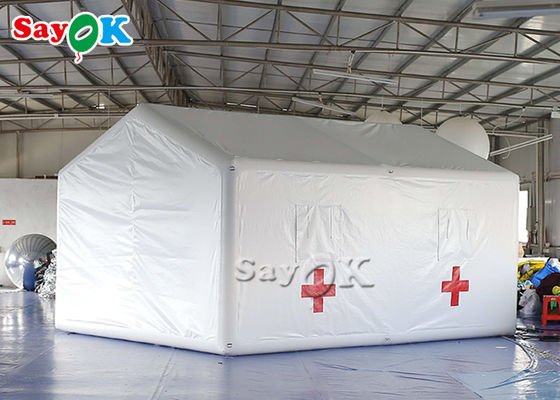 خيمة طوارئ قابلة للنفخ مقاومة للماء خيمة مستشفى نفخ محكم للإلحاح الطبي