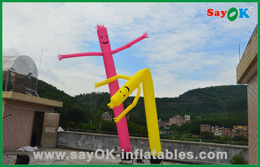 Sky Dancer قابل للنفخ 7m Rip Stop Nylon الإعلان قابل للنفخ هواء راقص 950W مضخة هواء مع LED