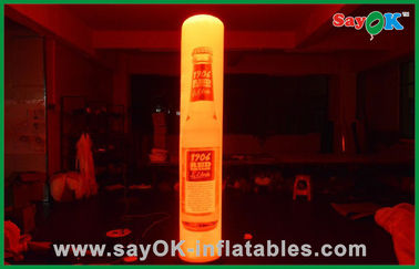 الترويجية LED نفخ إضاءة الديكور عمود صغير قابل للنفخ 2M الطول
