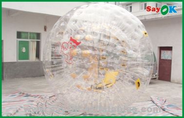 عملاق قابل للنفخ في الهواء الطلق ألعاب PVC فقاعة حجم الإنسان الكرة الهامستر للملاهي 3.6x2.2m