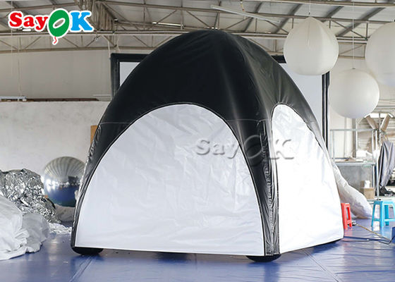 الأسرة خيمة الهواء القماش المشمع الهواء مختومة نفخ العنكبوت خيمة أبيض وأسود