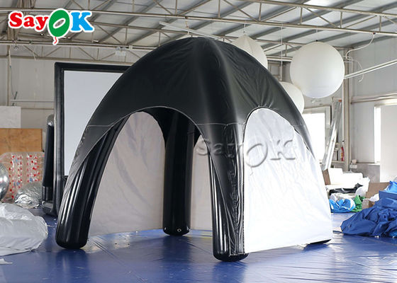 الأسرة خيمة الهواء القماش المشمع الهواء مختومة نفخ العنكبوت خيمة أبيض وأسود