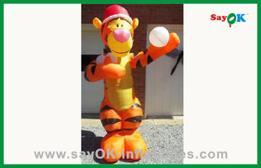 ملابس حيوانات قابلة للنفخ طراز برتقالية قابلة للنفخ قرد قابلة للنفخ شخصية كرتونية للإعلان