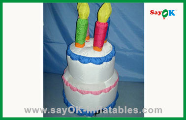 حزب الفناء الخلفي لطيف PVC البلاستيكية نفخ كعكة عيد ميلاد للديكورات