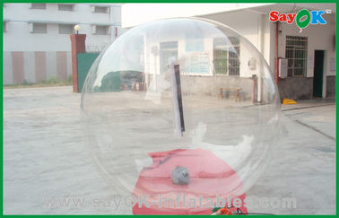 1.0mm البلاستيكية / TPU المياه المشي الكرة شفافة الكرة الكبيرة
