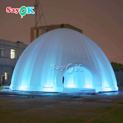 خيمة العشب المضخمة للخارج 15x7.5mH LED Light خيمة هوائية مضخمة للتخييم