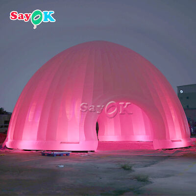 خيمة العشب المضخمة للخارج 15x7.5mH LED Light خيمة هوائية مضخمة للتخييم