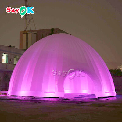 خيمة العشب المضخمة للخارج 15x7.5mH LED Light خيمة هوائية مضخمة للتخييم
