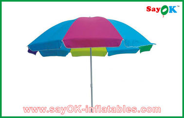 خيمة حديقة مظلة طاولة للشاطئ مظلة شمسية مخصصة ملونة قابلة للطي شمسية شمسية 210D أكسفورد القماش