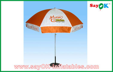 خيمة صغيرة منبثقة مظلة للإعلان عن مظلة شمسية من البوليستر مظلة صيفية مستديرة من الشمس للحديقة