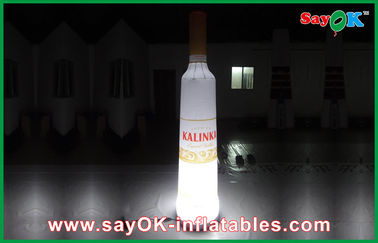 التجاري Advertusing نفخ النبيذ الديكور زجاجة مع إضاءة LED