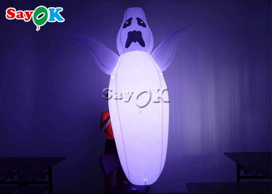 1.5m 5ft الديكور في الهواء الطلق نفخ نموذج الشبح LED للزينة موكب