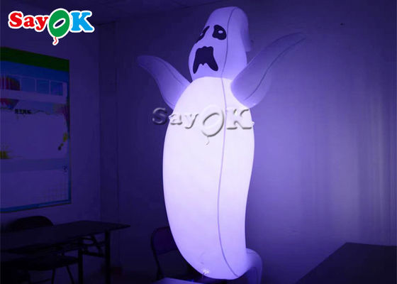 1.5m 5ft الديكور في الهواء الطلق نفخ نموذج الشبح LED للزينة موكب