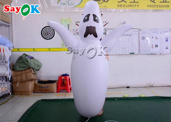 1.5m 5ft الديكور في الهواء الطلق نفخ نموذج الشبح LED للزينة موكب