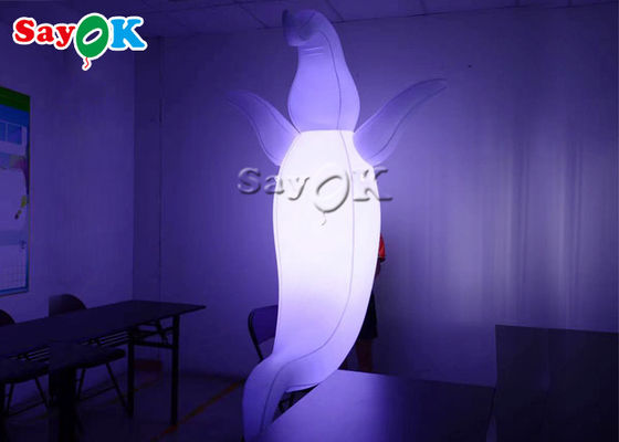 1.5m 5ft الديكور في الهواء الطلق نفخ نموذج الشبح LED للزينة موكب