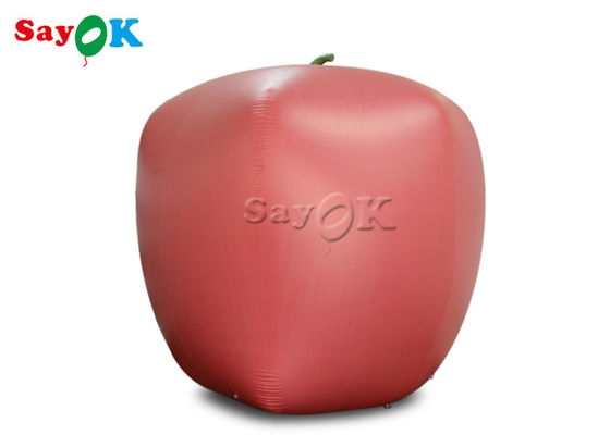 2m العملاق الأحمر الفاكهة نفخ نموذج بالون أبل لتأجير الأعمال