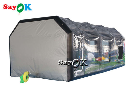 أفضل خيمة قابلة للنفخ 8x4x3mH سوداء محمولة قابلة للنفخ خيمة محكم للرذاذ للسيارة