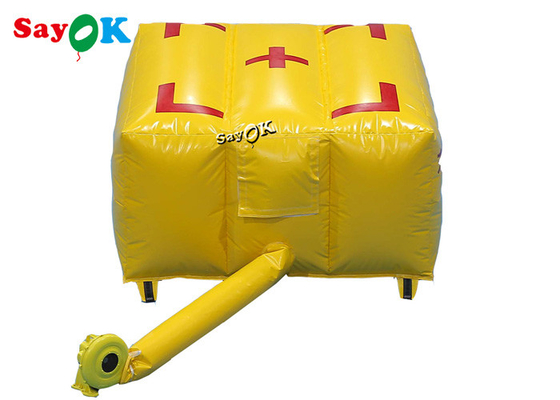 2x2x1mH مخصص نفخ المنتجات الصفراء النار وسادة هوائية الإنقاذ في حالات الطوارئ وسادة هوائية السلامة