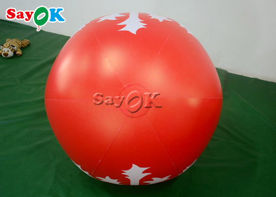 1.2 متر الأحمر نفخ ندفة الثلج الكرة مهرجان عيد الميلاد ساحة الديكور