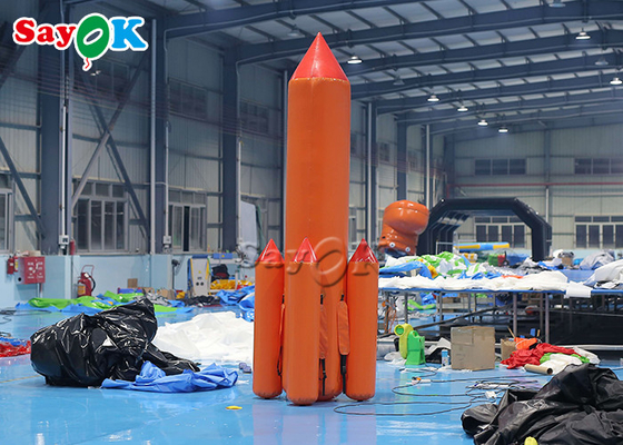 عملاق قابل للنفخ 5m حدث ترويجيّ قابل للنفخ ألعاب رياضيّة يفجر صاروخ لعبة