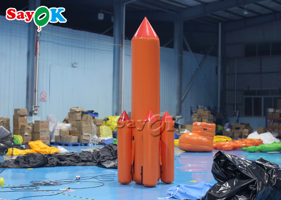 عملاق قابل للنفخ 5m حدث ترويجيّ قابل للنفخ ألعاب رياضيّة يفجر صاروخ لعبة