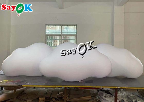 3m 10ft مخصص نفخ المنتجات سقف معلق بالون سحابة PVC مع أضواء LED