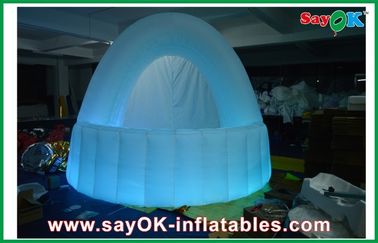 في الهواء الطلق PVC / أكسفورد القماش قابل للنفخ LED عرض خيمة ، تخصيص LED شريط العداد نفخ خيمة العمل