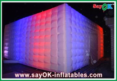 خيمة الهواء القابلة للنفخ L10 X W10m مع مصباح LED لحدث ترويج الإعلان في ملهى ليلي