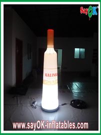 190T نايلون القماش نفخ زجاجة النبيذ الارتفاع 2M مع أضواء LED