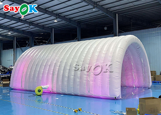 قناة غرفة تعقيم خيمة طبية محمولة في الهواء الطلق مع ضوء LED