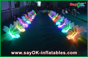 زفاف الديكور نفخ LED زهرة سلسلة ملون أكسفورد القماش