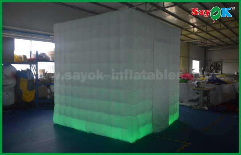 نفخ استوديو الصور 2.5x2.5x2.5m 3d نفخ صور بوث كشك إطارات إحاطة الديكور الزفاف