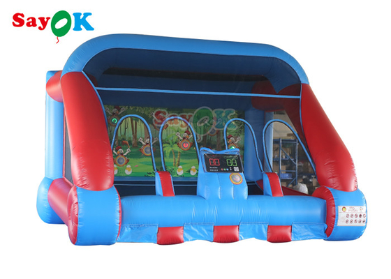 ألعاب رياضية قابلة للنفخ التجارية Red Blue IPS Shooting Game Inflable Carnival Game