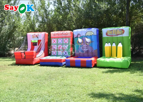 4 In1 Kids Adults Interactive Fun نفخ ألعاب الكرنفال لبناء الفريق الجماعي