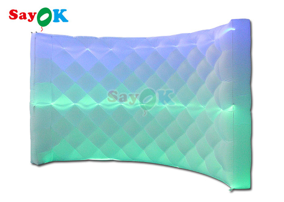 360 غرفه غرفه الصور المضخمة خلفية الحائط LED تغيير الضوء منحني غرفه الصور المضخمة الحائط