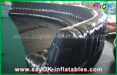 صديقة للبيئة مخصص للنفخ المنتجات 6 - 10M الأسود محكم الإغلاق 0.6mm PVC نفخ أريكة