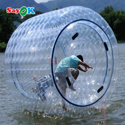 Sayok طائرة عائمة قابلة للنفخ كرة Aqua Zorbing كرة شفافة PVC أسطوانة كرة الفقاعات المائية البشرية للعبة الماء