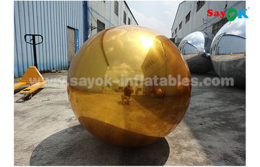 1M PVC الذهب نفخ مرآة الكرة للديكور داخلي حفل زفاف