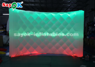 قابل للنفخ Photo Studio جذاب قابل للنفخ led صور بوث خلفية جدار مع جهاز تحكم عن بعد
