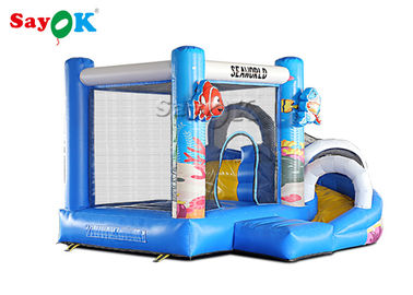 عملاق قابل للنفخ PVC Air Bouncer Slide Animals Combo Open 2 Years Warranty