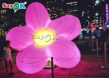نفخ LED الاصطناعي زهرة معلقة لتزيين الإعلان